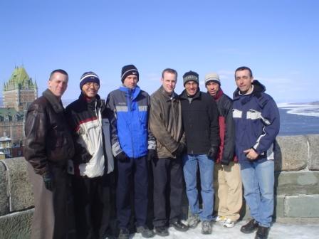  These are some OCDTs I went to Quebec city with. We are standing at the edge of the citadel, on the left you can see Chateau Frotenac and the right the St-Lawrence River.